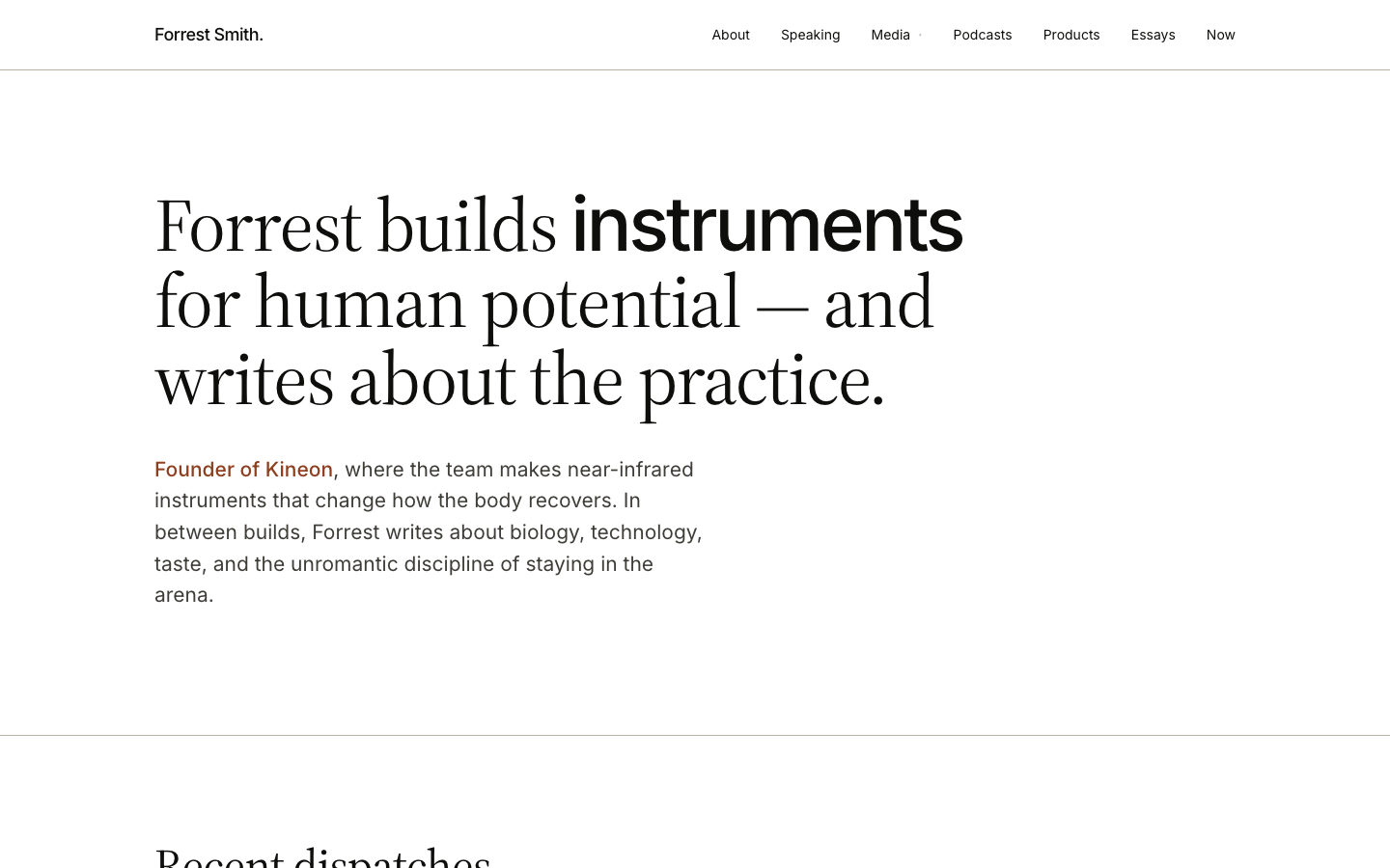 Forrest Smith – Founder Personal Brand