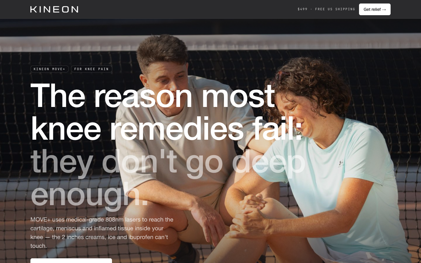 Kineon MOVE+ – High-Conversion Sales Page